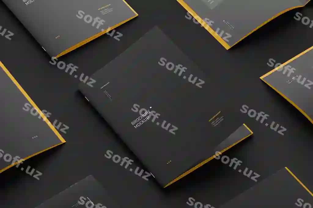 A4 magazin broshyuri mockup | A4 magazine brochure mockup