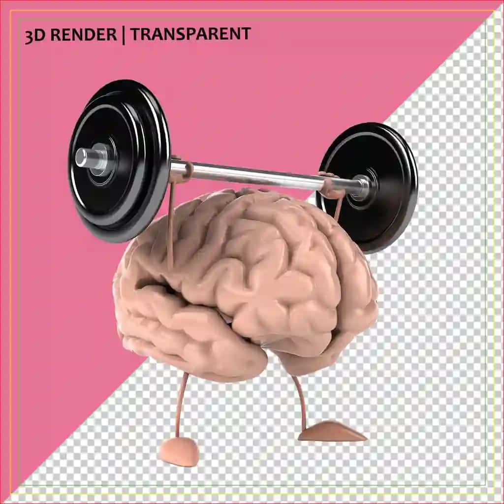Miya mashqlari, aqliy fitnes, og'ir atletika kontseptsiyasi | Brain training mental fitness weightlifting concept