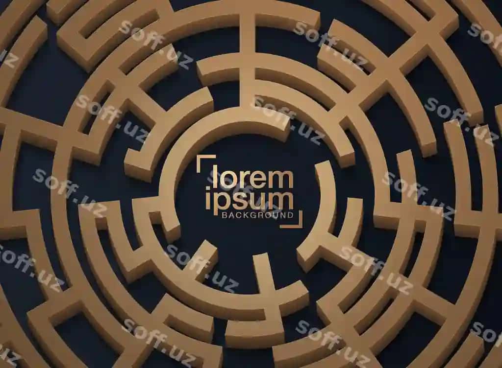 Labirintli teksturali dizayn elementi foni | Design element background with maze texture