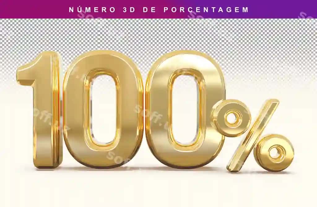 Chegirma 100 raqamli foiz 3D oltin zamonaviy | Discount number 100 percentage 3d gold modern