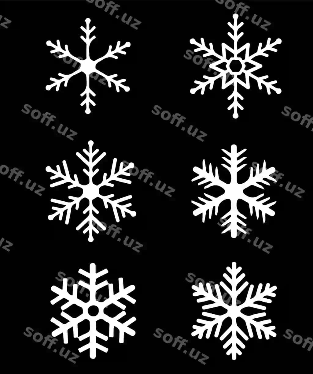 Oq qor parchalari turlari | Types white snowflakes