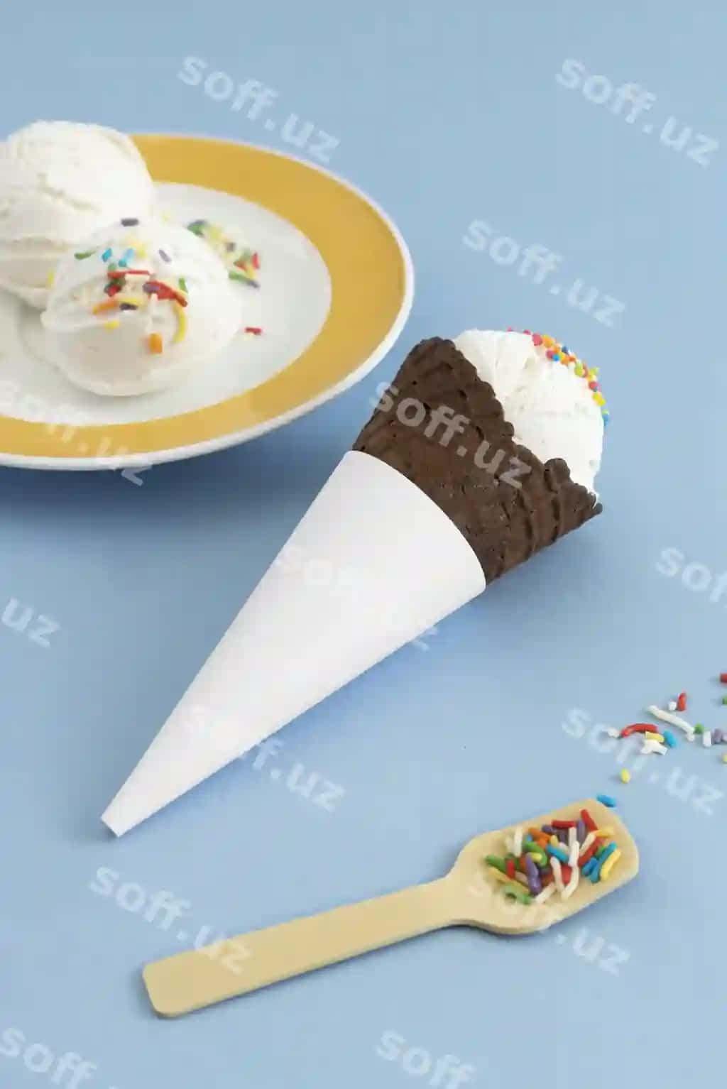 Karton kon namuna dizayni | Carton cone mockup design