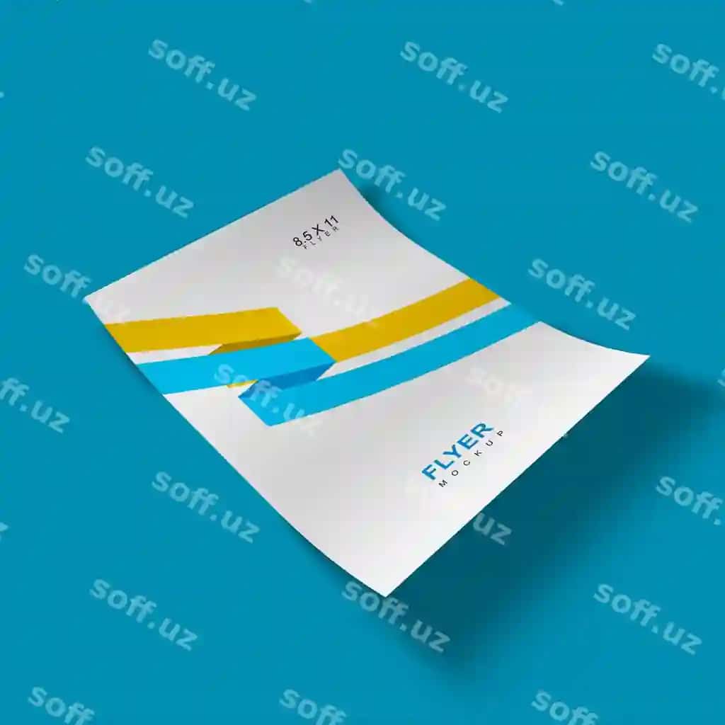 Nafis oddiy flayer maketi | Elegant simple flyer mockup