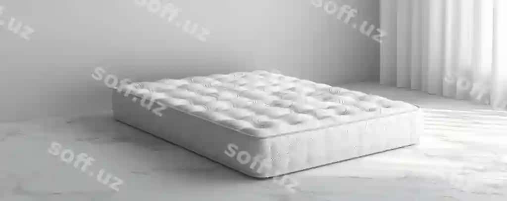 Zamonaviy oq zambil minimalist yotoqxona zamini qulay uslubdagi uy dekorini namoyish etadi | Modern white mattress minimalist bedroom floor perfect showcasing comfort style home decor