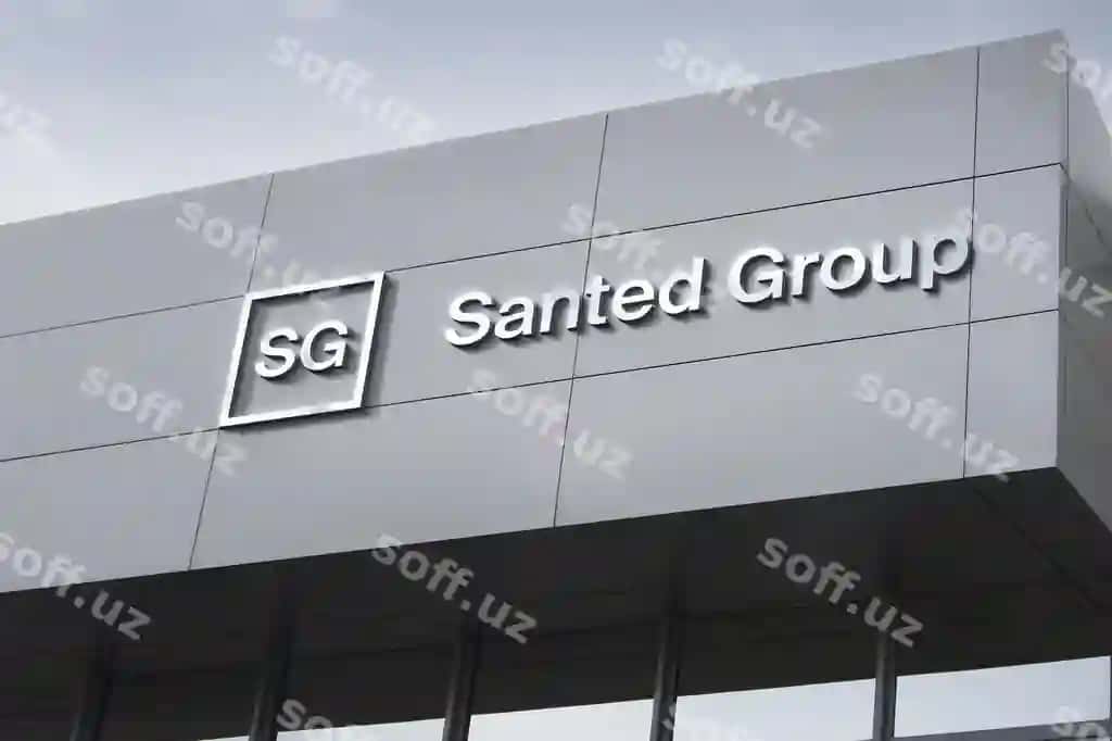 Logo namuna belgi korporatsiya binosi | Logo mockup sign corporation building