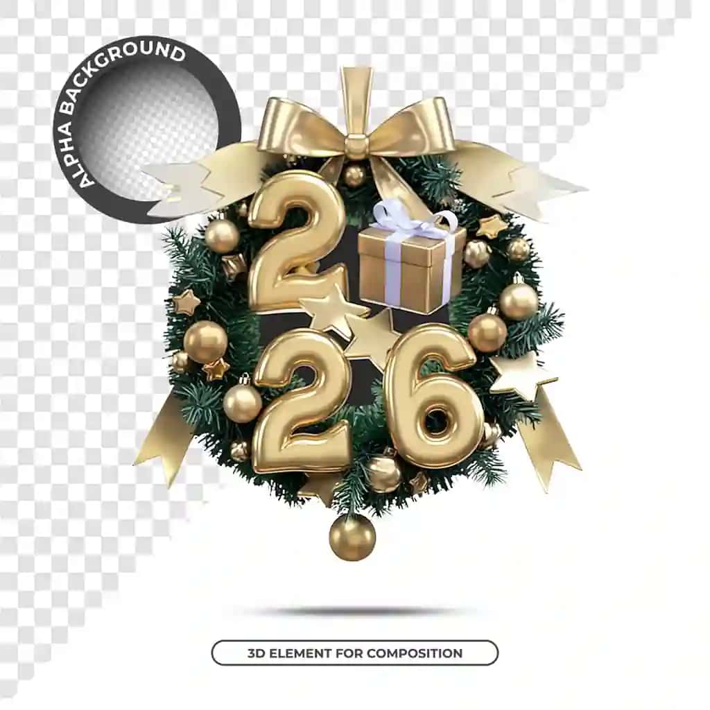 Rojdestvo daraxti oltin lenta bilan gulchambar 2010 so'zlar bilan | Wreath with christmas tree gold ribbon with words 2010 it