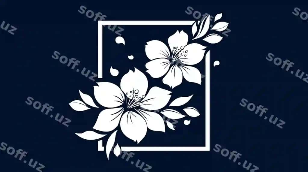 Zamonaviy qo'lda chizilgan gullar fon | Modern hand drawn flowers background