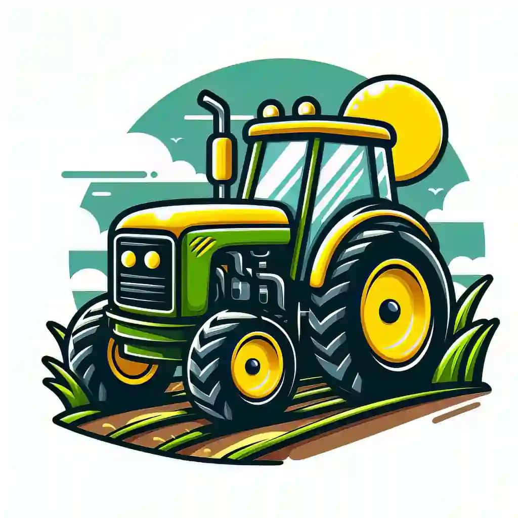 Clipart traktor vektor rasm | Clipart tractor vector art