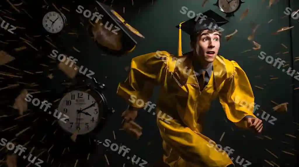 Sariq xalatli odam devor soati | Man yellow robe with clock wall clock him