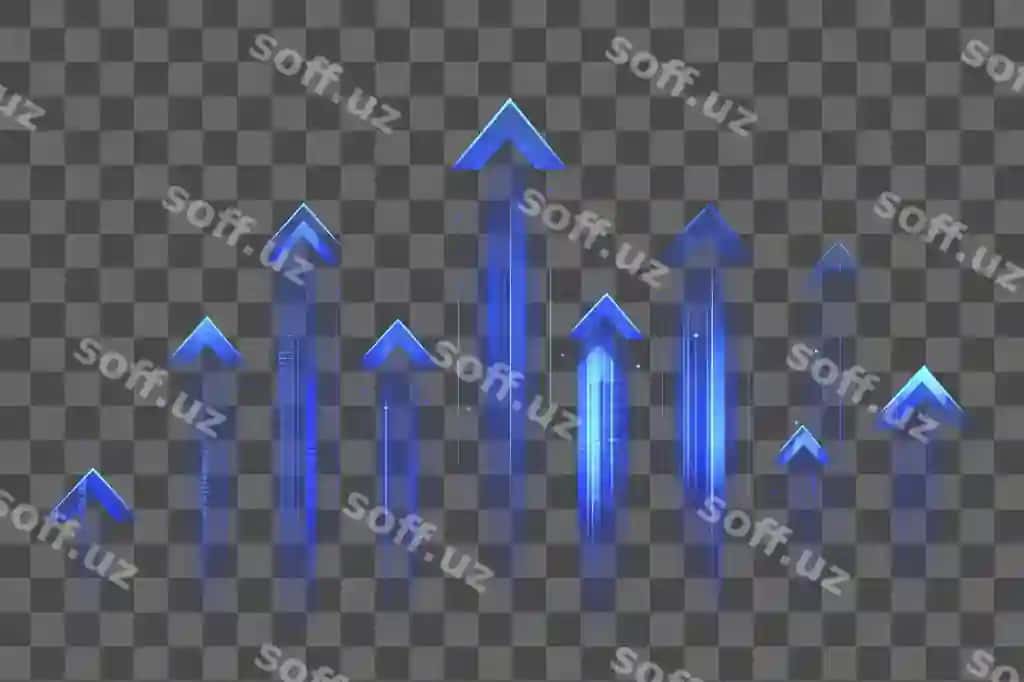 PNG ko'k o'qlar yuqoriga qarab illustratsiya grafikalar namoyish | Png blue arrows pointing upwards illustration graphics representation
