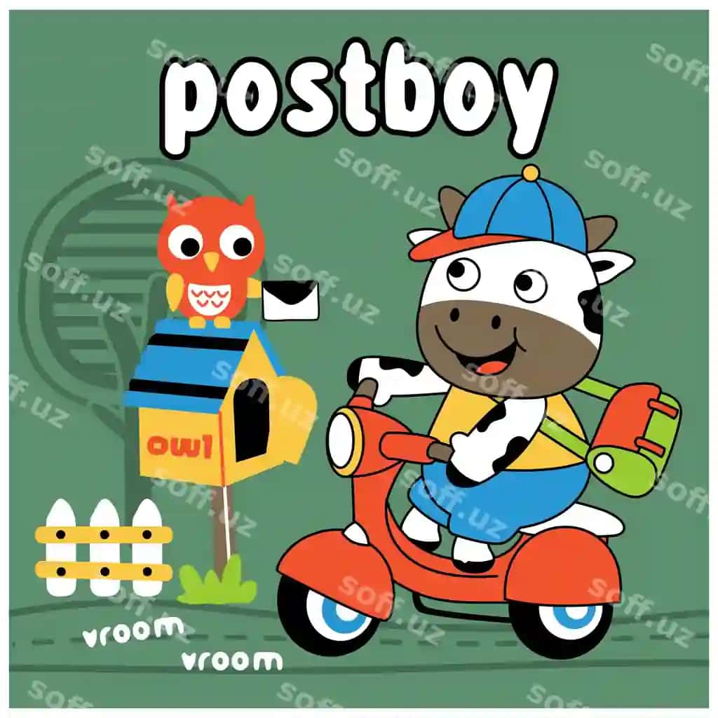 Sigir pochta kuryeri gulbishik hayvon multfilmi | Cow postboy funny animal cartoon