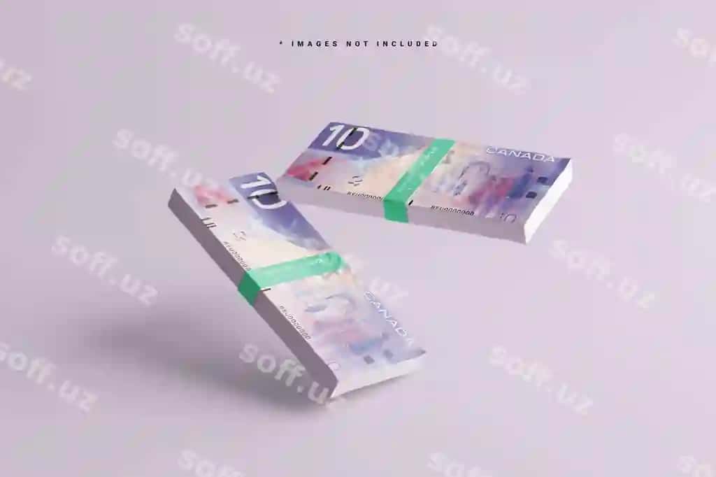 Banknot to'plamining maketi | Bank note stack mockup