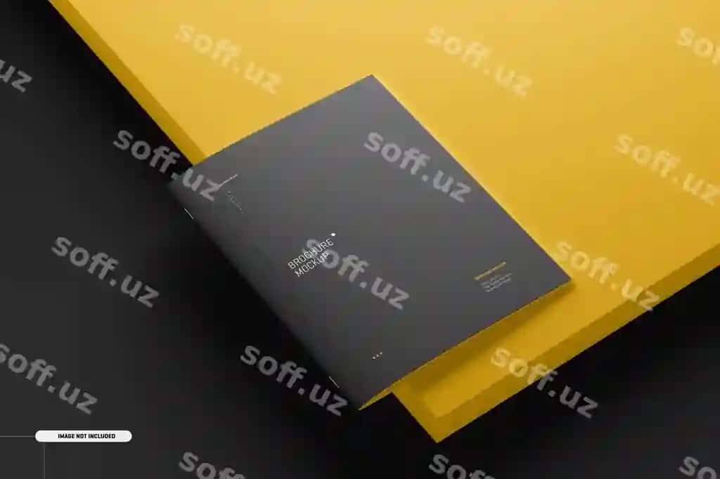 US Letter jurnali broshyura mockup | Us letter magazine brochure mockup
