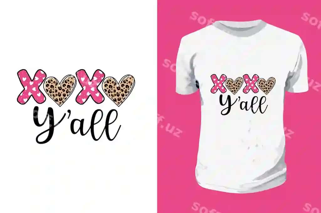Xoxo y all sublimatsiya Valyentyn kuni tipografiya iqtiboslar dizayni romantik | Xoxo y all sublimation valentines day typography quotes design romantic