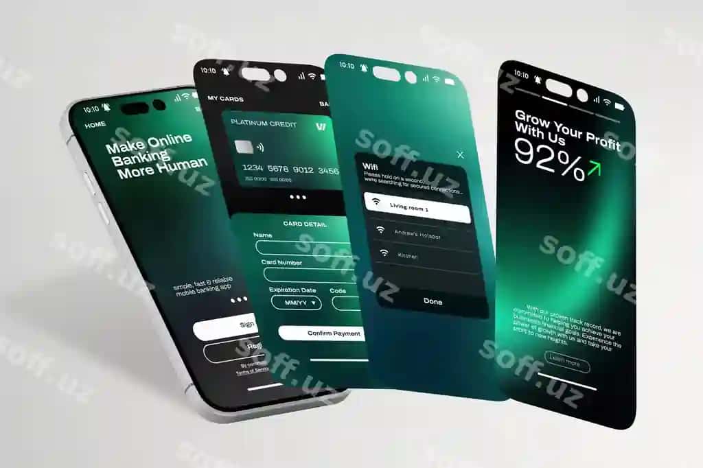 Telefon ekrani ui maketi psd | Phone screen ui mockup psd