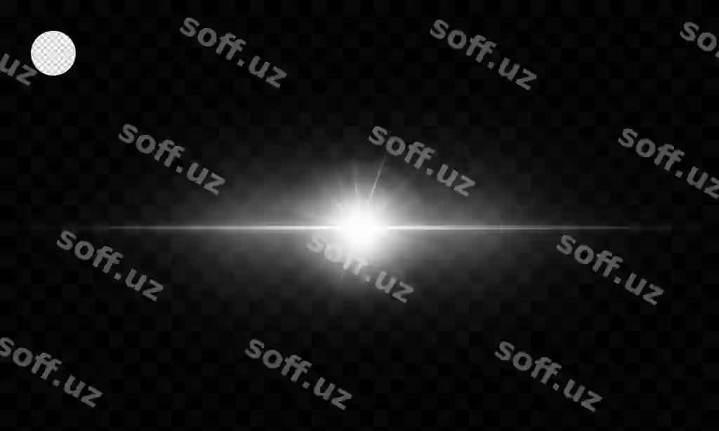 Linza chaqmoq illustratsiyasi yorqin pufak yorqinlik effekti ajraltirilgan shaffof | Lens flare illustration glowing spark light effect isolated transparent