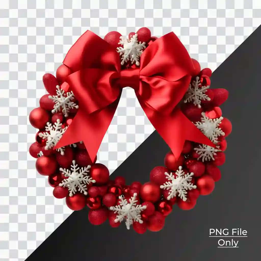Dekorativ Rojdestvo qizil kamon | Christmas red bow decorative