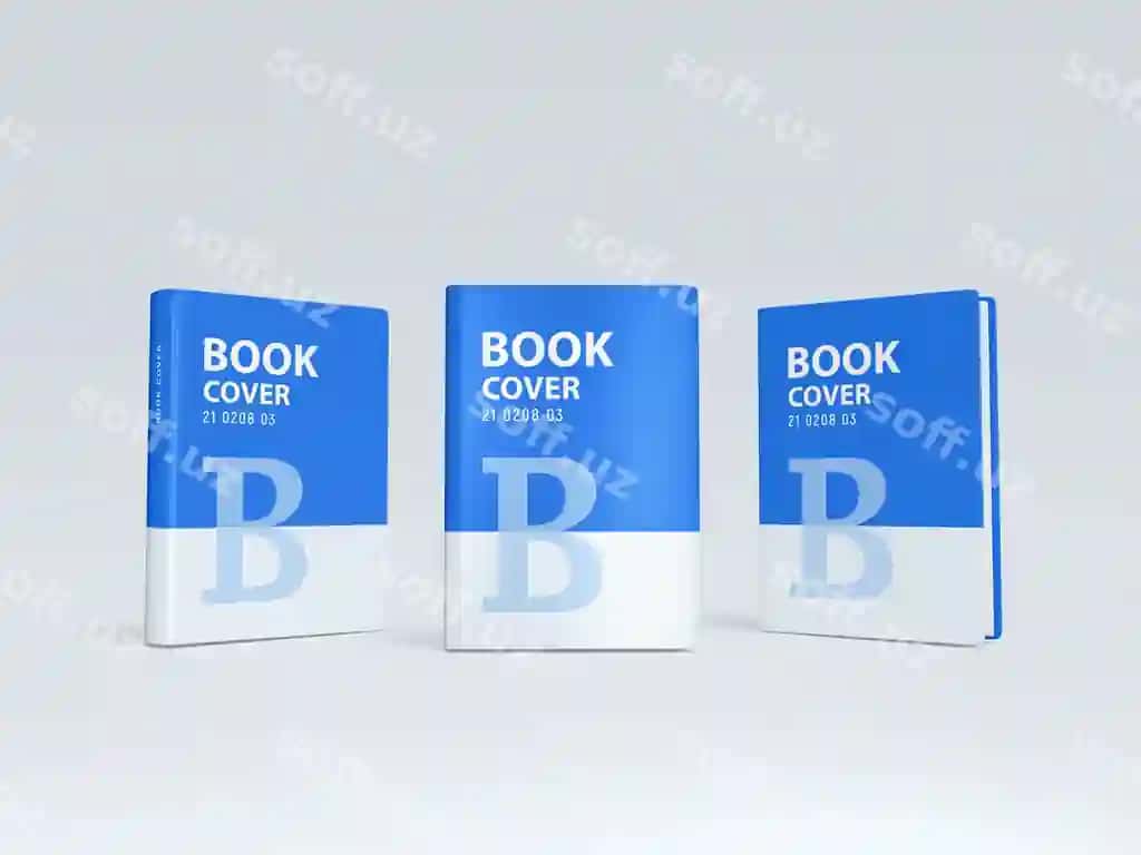 Balqatli qattiq qoplashli kitob namunasi | Thick hard cover book mockup