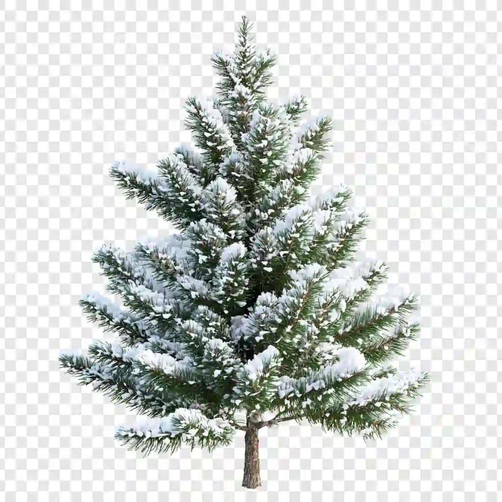 Qor o'rtilgan chinar | Snowcovered pine tree