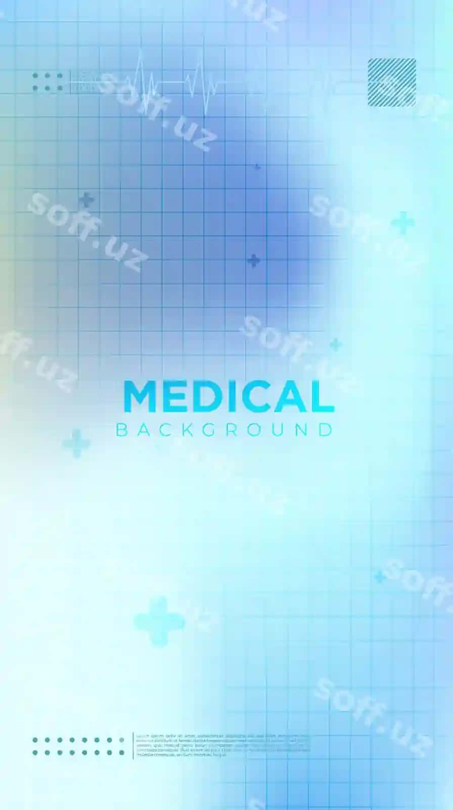 Abstrakt tibbiy devor qog'ozi shablon dizayni | Abstract medical wallpaper template design