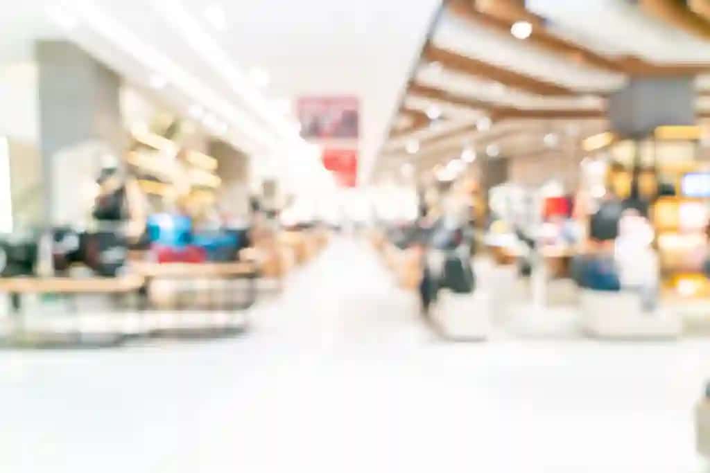 Mavhum xiralashgan do'kon chakana savdo do'koni xarid qilish markazi foni | Abstract blur shop retail store shopping mall background