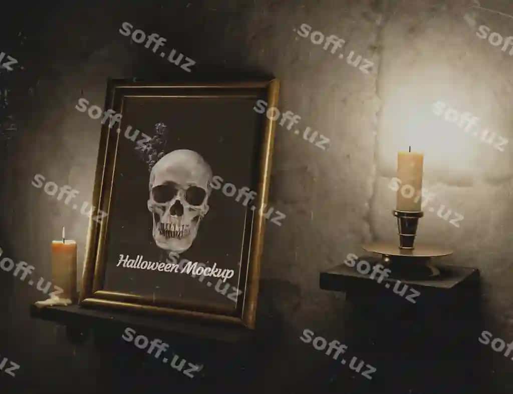 Vintjazh devor teksturasi shamolarning ramkasi | Vintage wall texture with candles frame