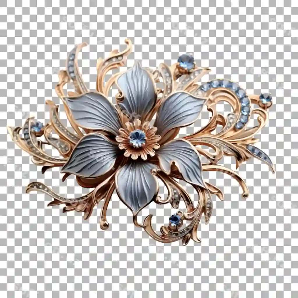 Brosh shaffof orqa fonda | Brooch transparent background