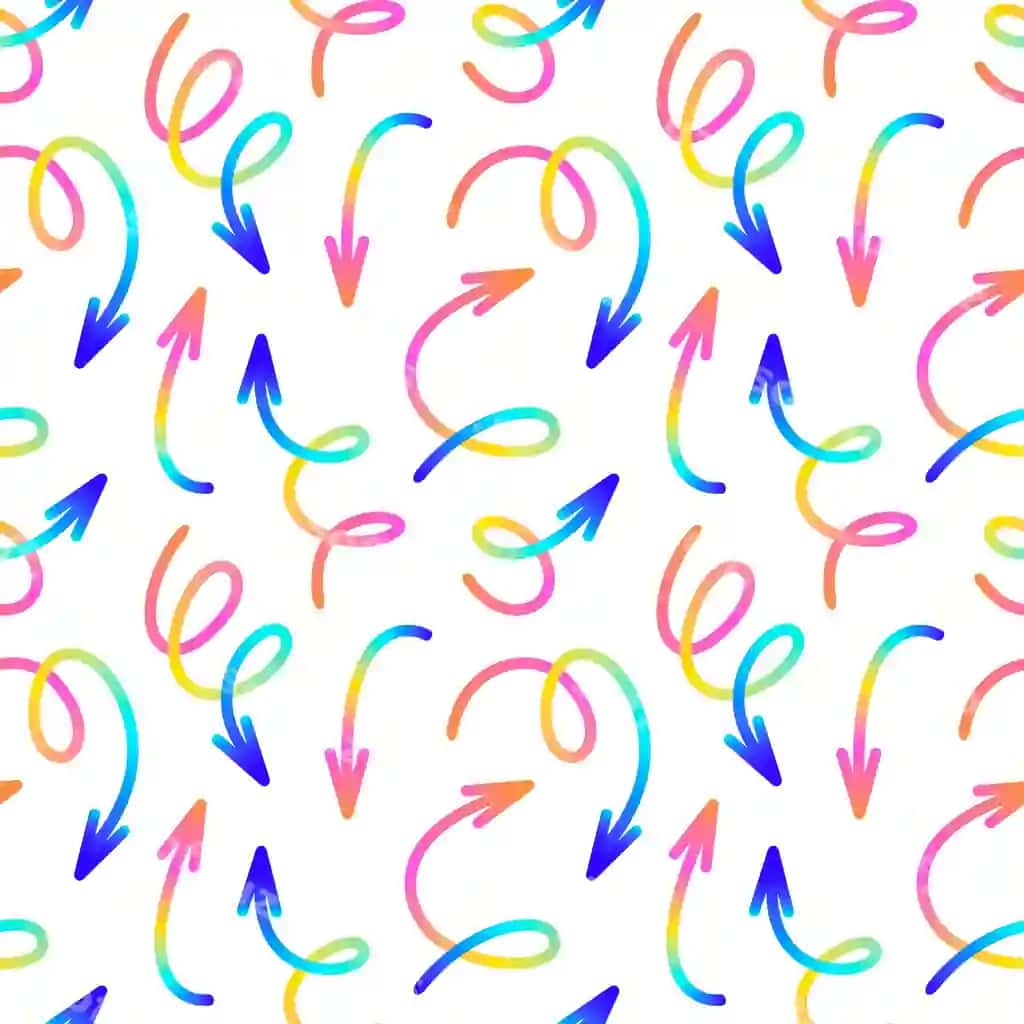 Choksiz naqsh rangli gradient strelkalar | Seamless pattern colorful gradient arrows