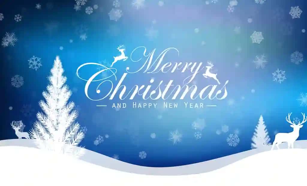 Rojdestvo fonida kiyik bilan | Christmas background with deer