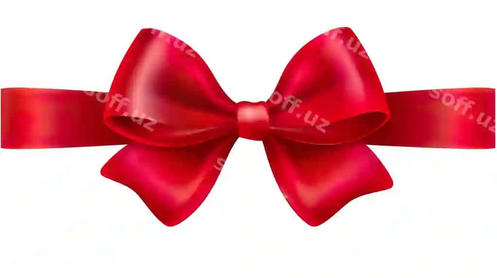 Erkin qizil lenta ajraltirilgan fon 3d render | Smooth red ribbon isolated background 3d render