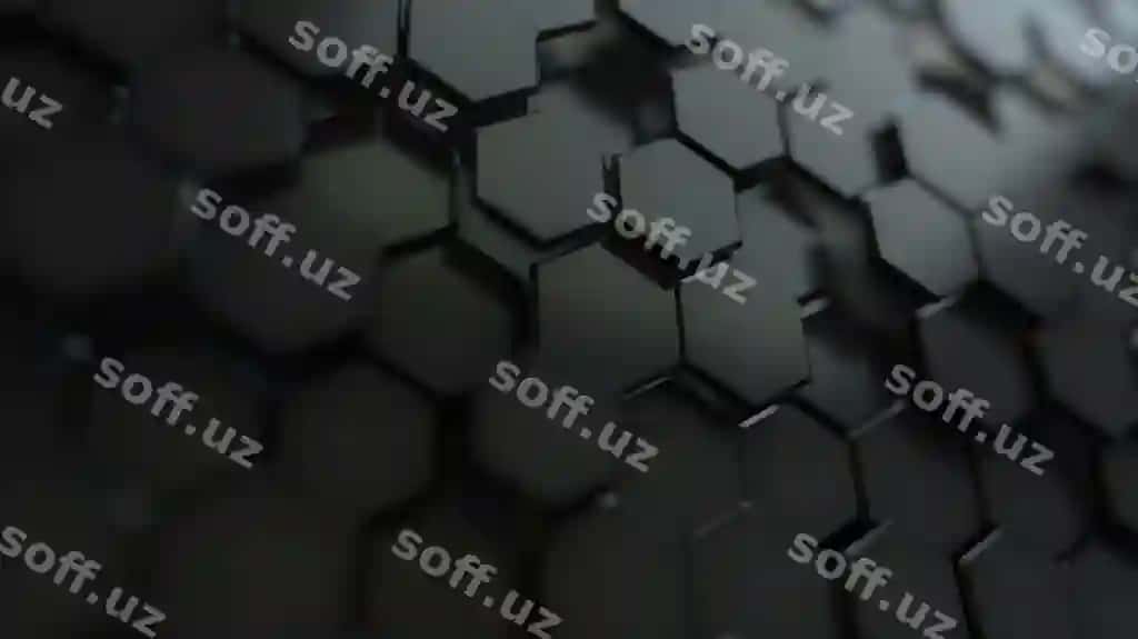 Abstrakt o'n olchadi qora orqa fonda | Abstract hexagonal black background