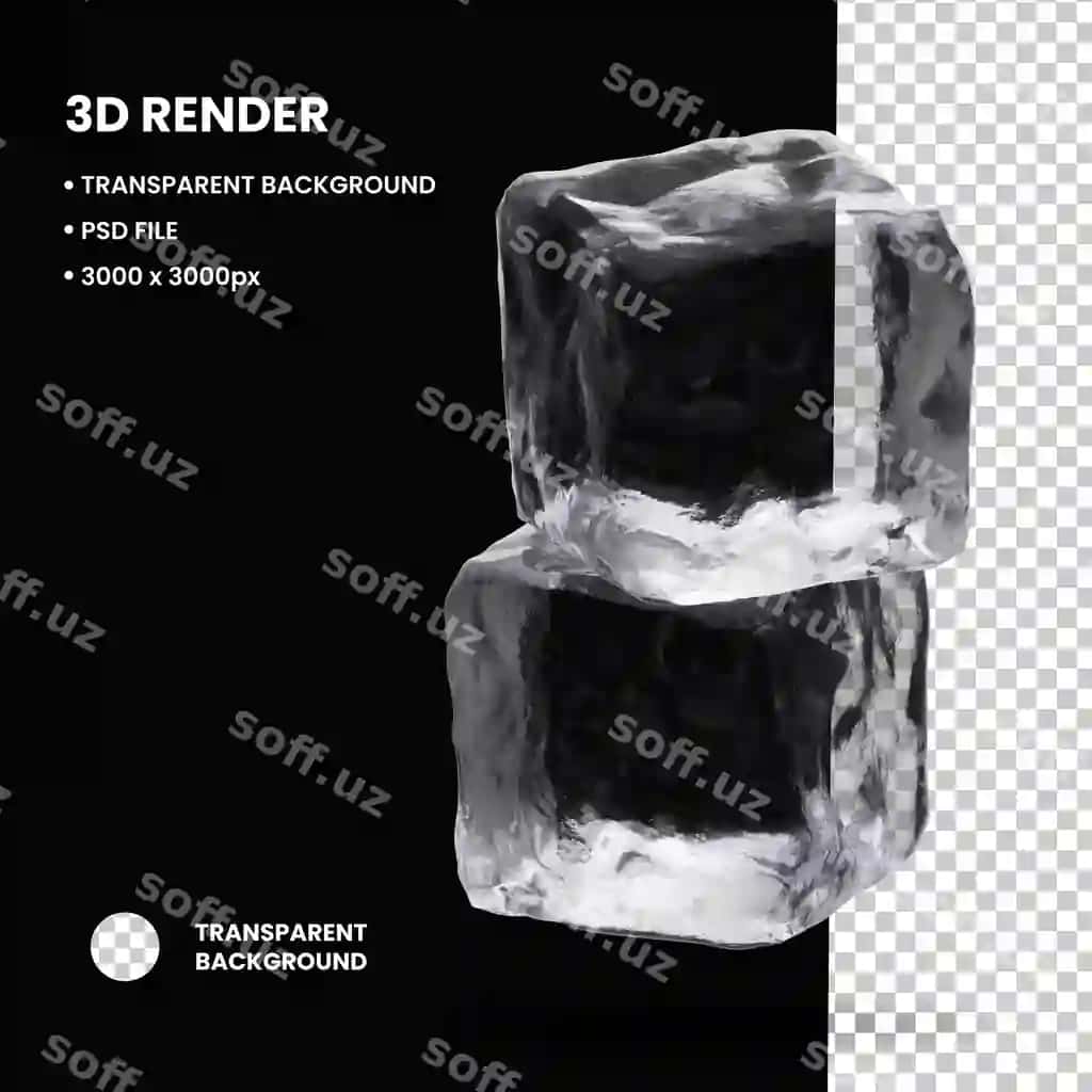 3d muz kubi | 3d ice cube