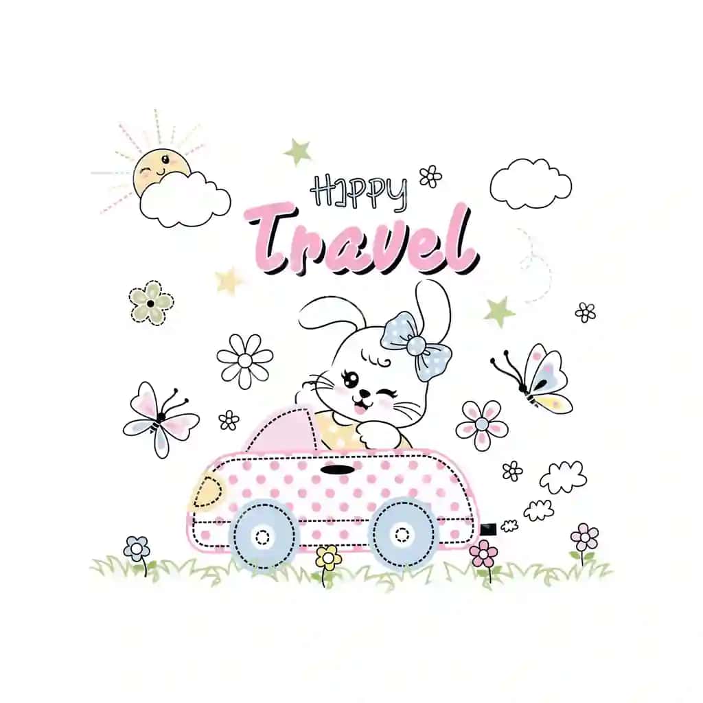 Chiroyli baxtli to'yin o'yin vektori | Cute happy bunny playing vector