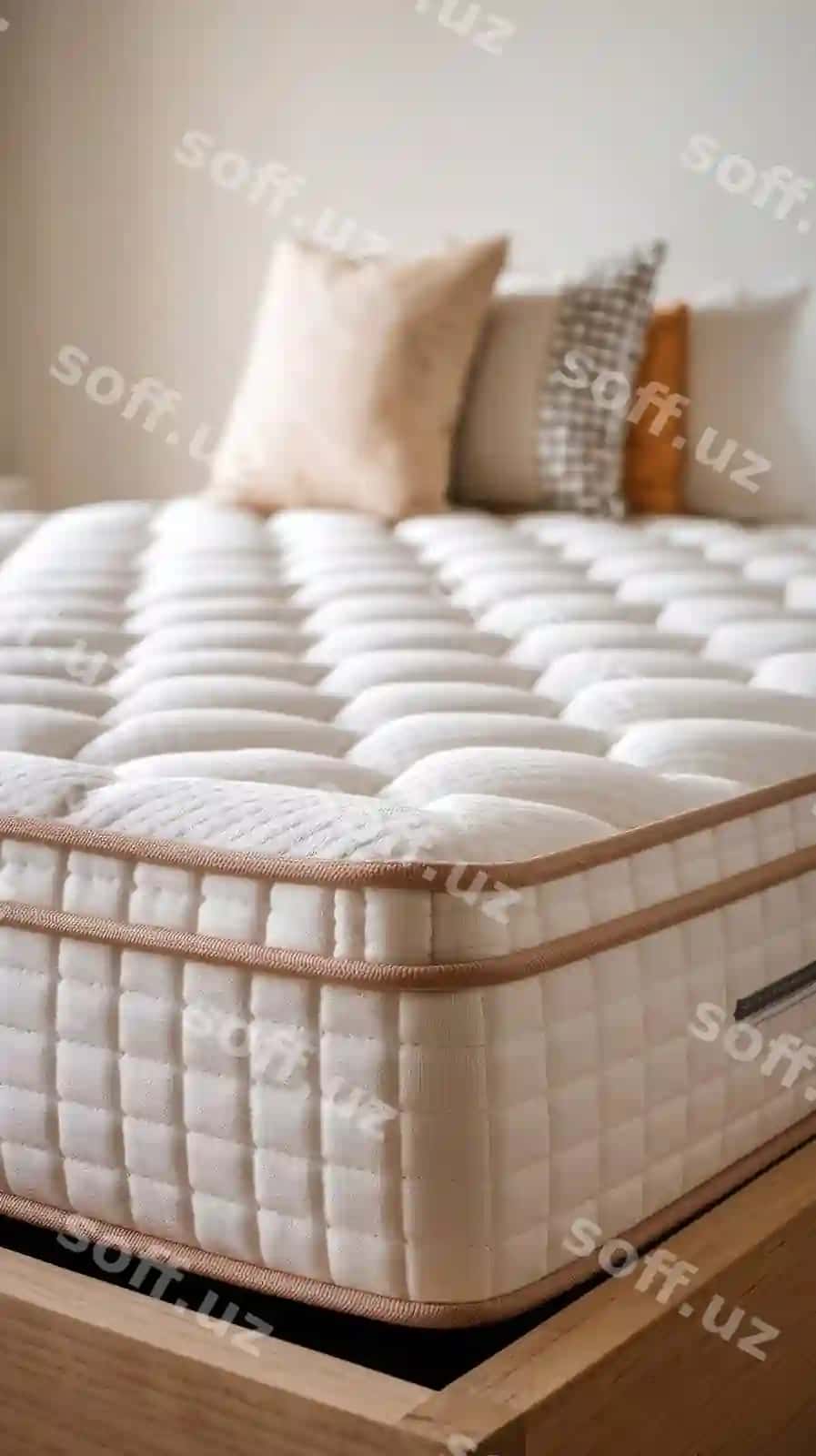 Yaqin tasvirdagi chalg'itilgan yotoq foni | Close up wrinkles mattress background