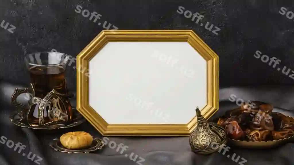 Ramazon karrim oltin ramka | Ramadan kareem golden frame