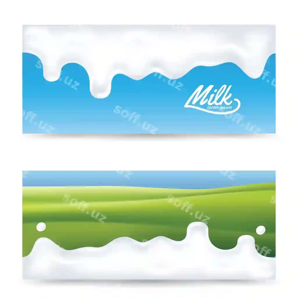 Haqiqiy sut sphasi illustratsiyasi | Realistic milk splash illustration