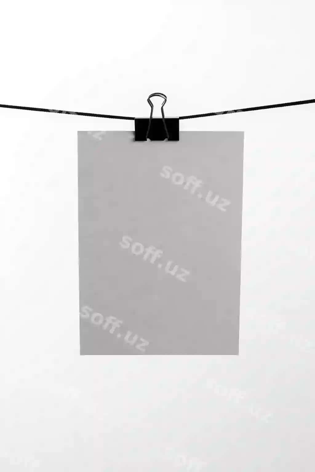 Qog'oz modeli kiyik chiziqlari | Paper mockup clothesline