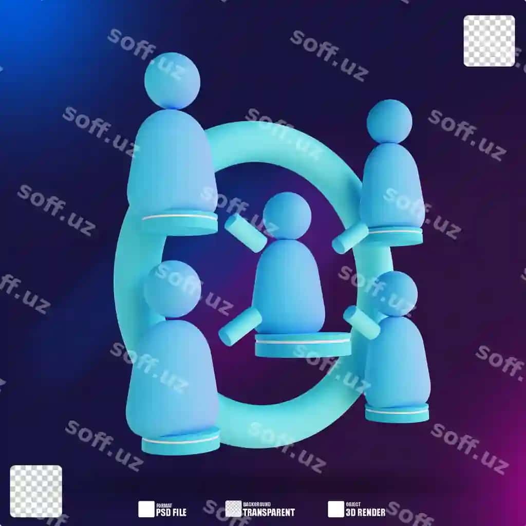 3d illustratsiya yumshoq rangli odamlar affiliate marketing 2 | 3d illustration soft color people affilate marketing 2