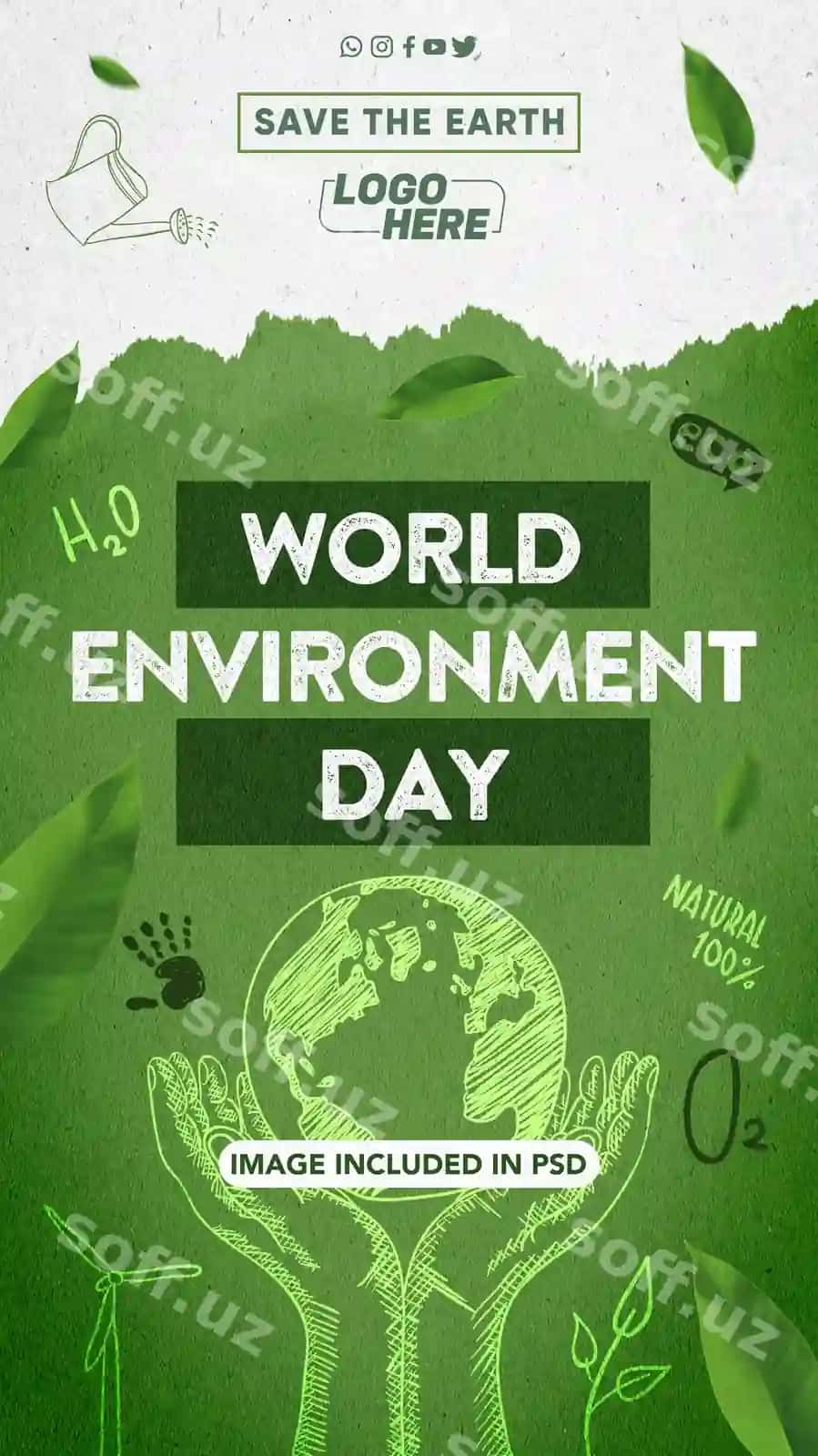 Model yaratish uchun dunyo atrof muhit kun hikoyalari ijtimoiy tarmoqlarda | Model composing world environment day stories social networks