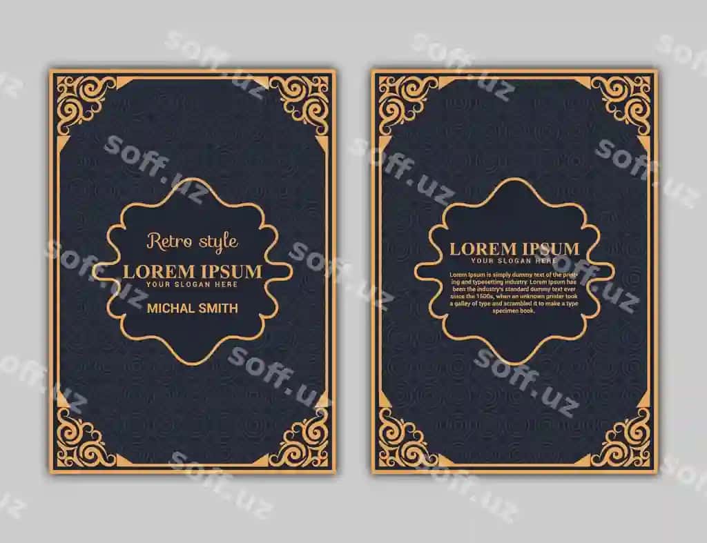 Kitob muqovasi dizayni a4 o'lchamdagi yillik hisobot broshyurasi dizayni oddiy naqsh | Book cover design a4 size annual report brochure design simple pattern