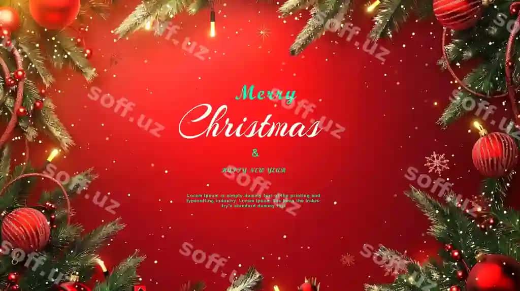 Bepul PSD Xristmas dizayni Yangi yil shabloni | Free psd christmas design new year template