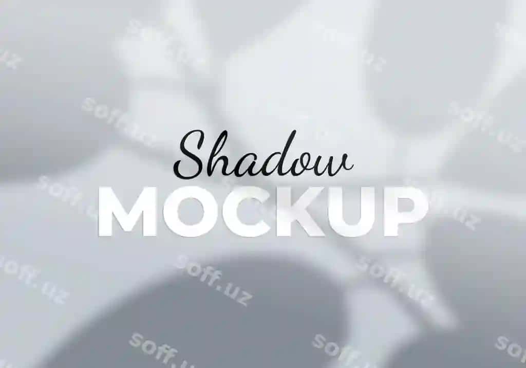 Soya maketi fonini qoldiradi | Leaves shadow mockup background