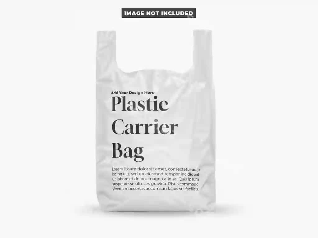 Plastik tarqatuv bags mockup | Plastic carrier bag mockup