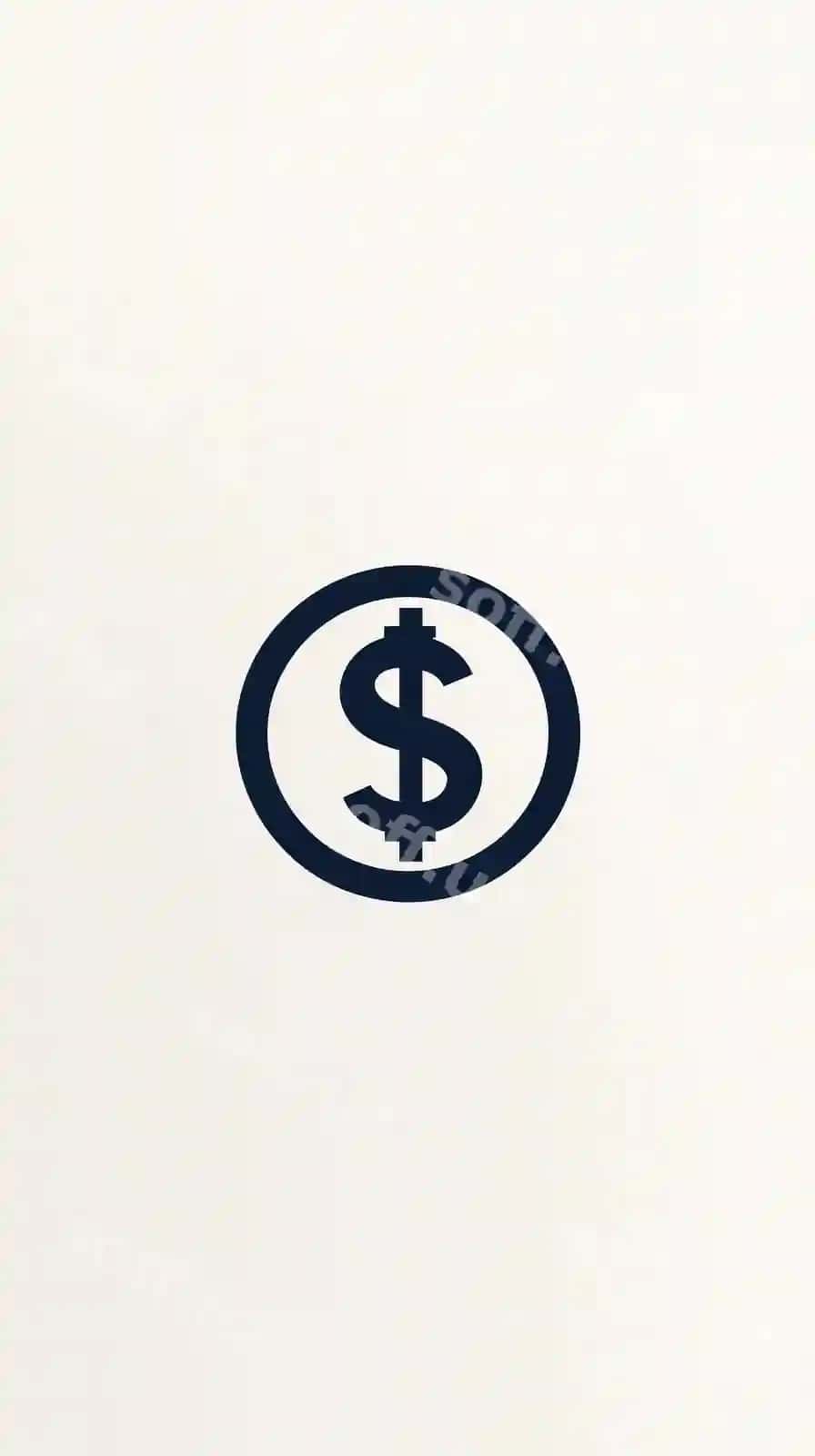 Oddiy dollar belgisi belgisi moliyaviy tushunchalar | Simple dollar symbol icon financial concepts