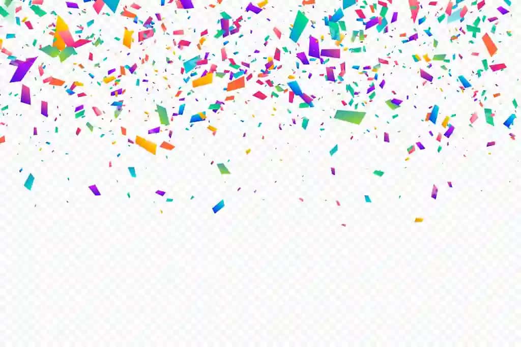 Yaltiroq konfeti shaffof fon | Glittering confetti transparent background