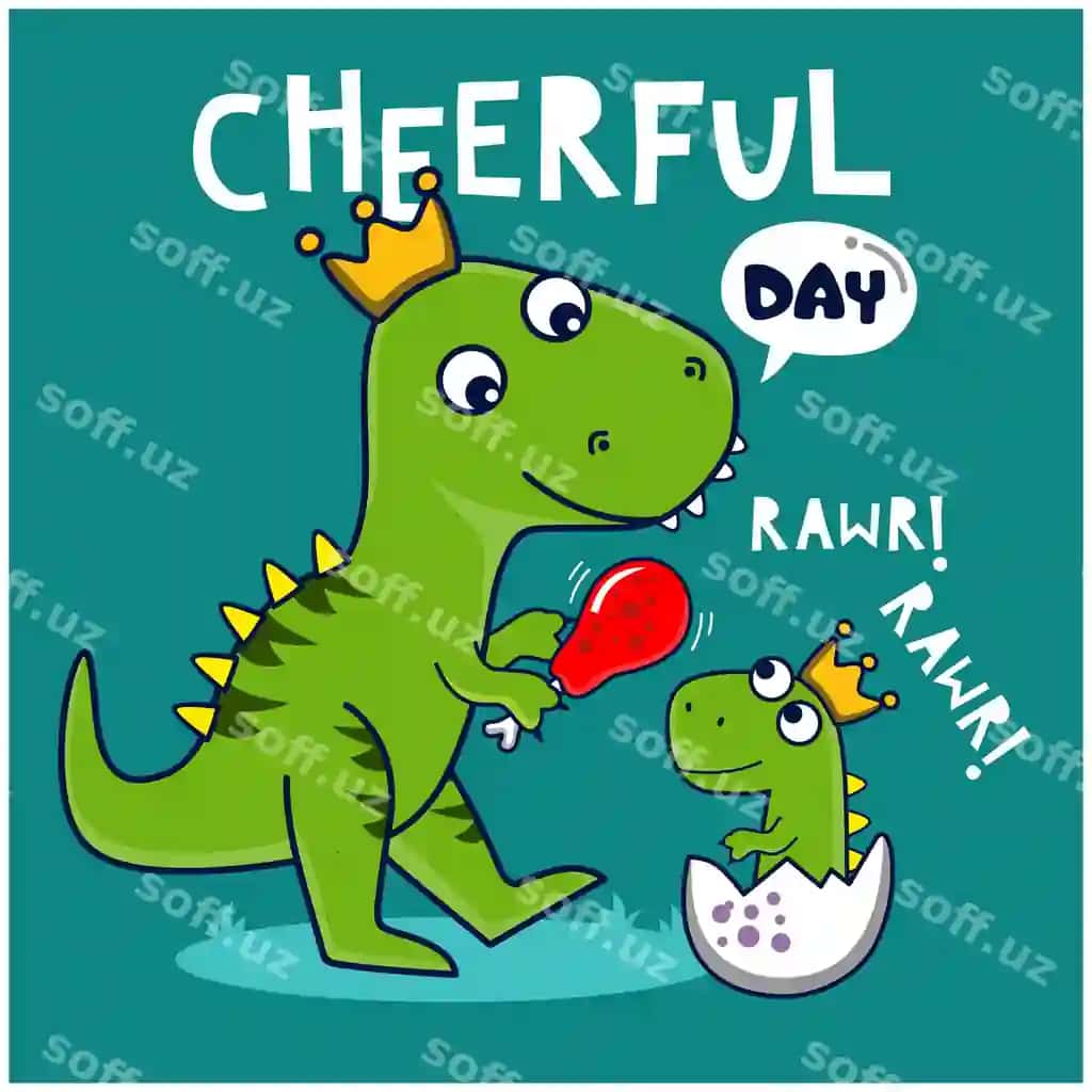 Dinozavrlar oilasi, gulistan qurilishi, hayvonlar kartini komikslari | Dinosaur family funny animal cartoon