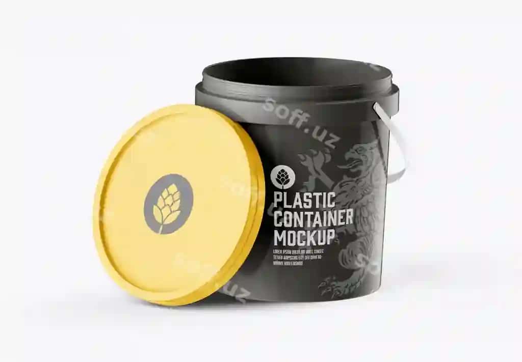 Plastik vedro namunasi | Plastic bucket mockup