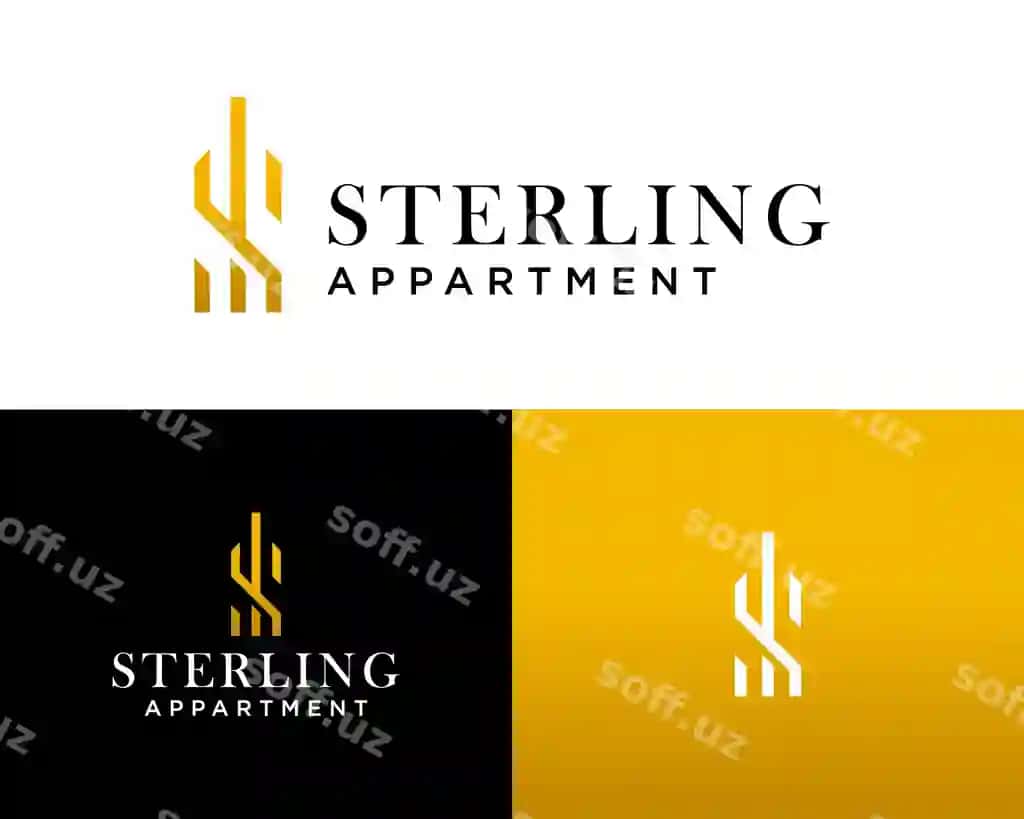Letter s monogram hashamatli turar-joy binosi logotipi dizayni | Letter s monogram luxury apartment building logo design