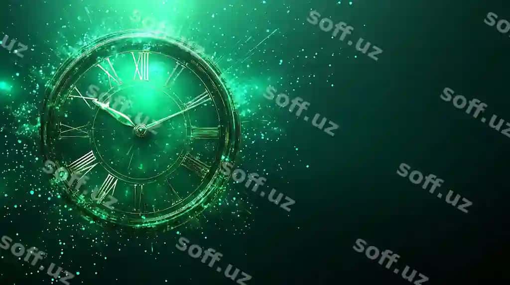 5:00 vaqtli soat | Clock with time as 5 00
