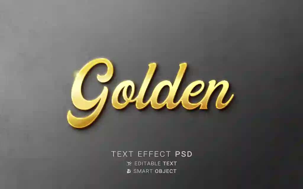 Hashamatli oltin matn effekti | Luxurious gold text effect